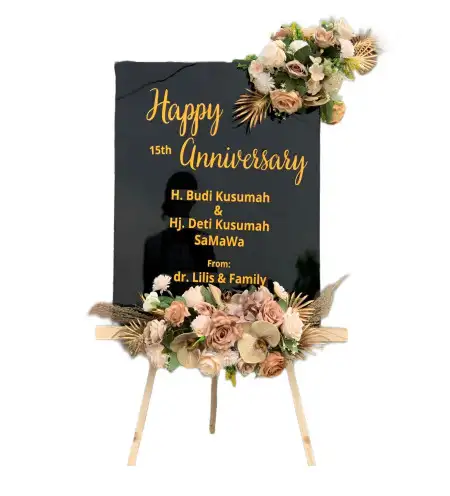 Papan Bunga Akrilik Mekar Hurip